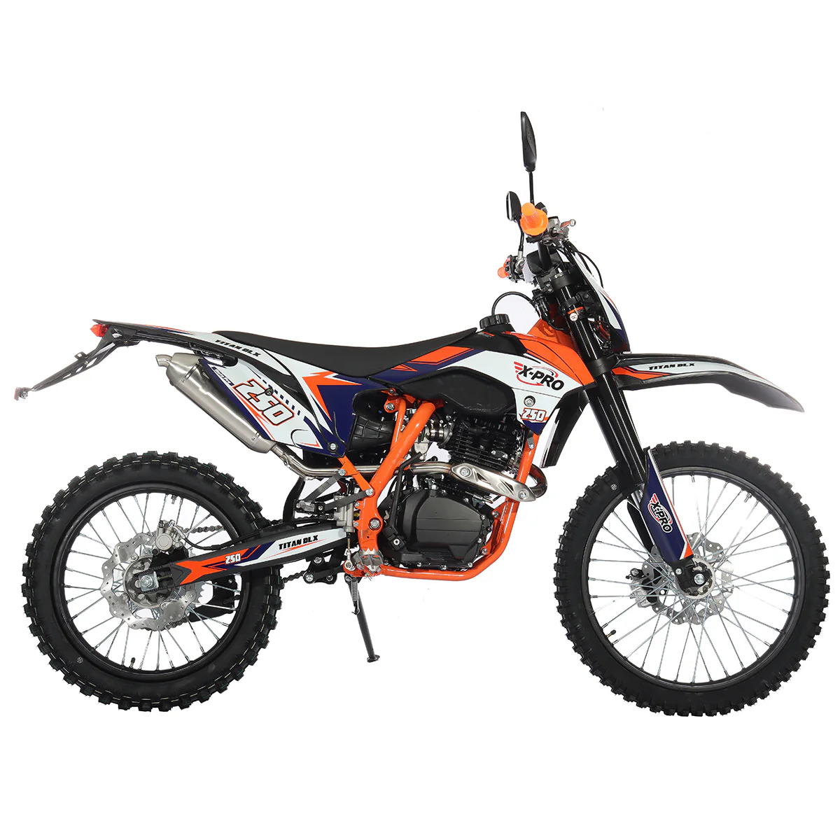 Free Shipping! X-PRO Titan 250 DLX 250cc Dirt Bike with All Lights and 5-Speed Manual Transmission,  Electric/Kick Start! Big 21in/18in Wheels! Zongshen Brand Engine! - Image 15