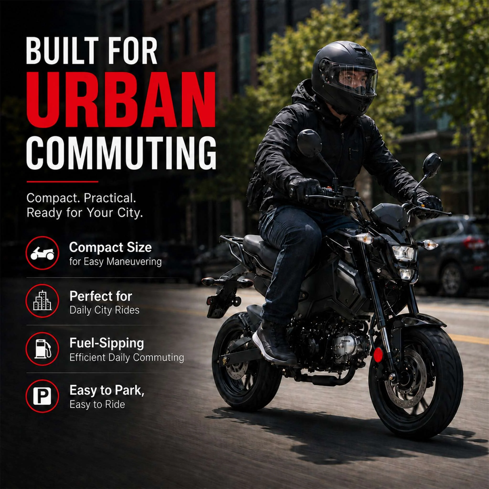 Free shipping! X-PRO 125cc Vader Motorcycle with Manual Transmission, Electric Start! Dual Headlights! Big 12in Wheels! - Image 6