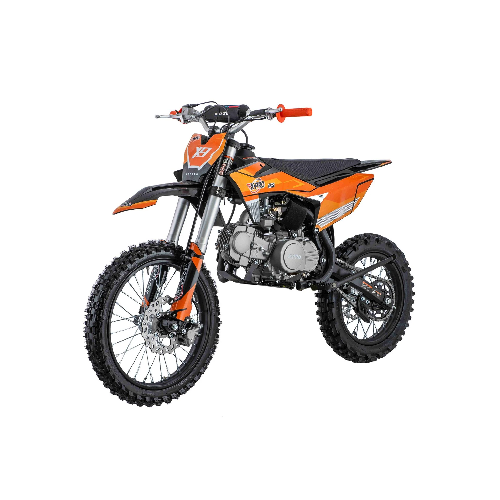 Free Shipping! X-PRO X9 125cc Dirt Bike with 4-Speed Manual Transmission, Kick Start, Big 17in/14in Tires! Zongshen Brand Engine! - Image 23